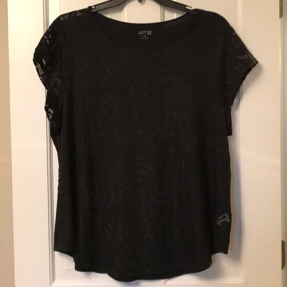 Apt. 9 Tops - Apt 9 floral burnout tee 2X.